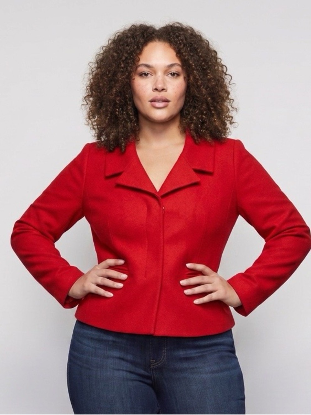 Ann Taylor Red Wool Blend Blazer Jacket Petite 8P NWT